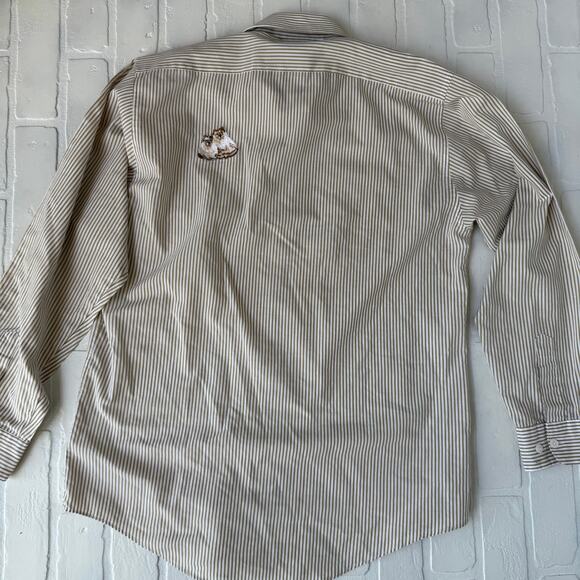 Mili Designs Women's Vintage Korean Embroidered Cat Button Down Shirt sz S/M - Picture 3 of 5